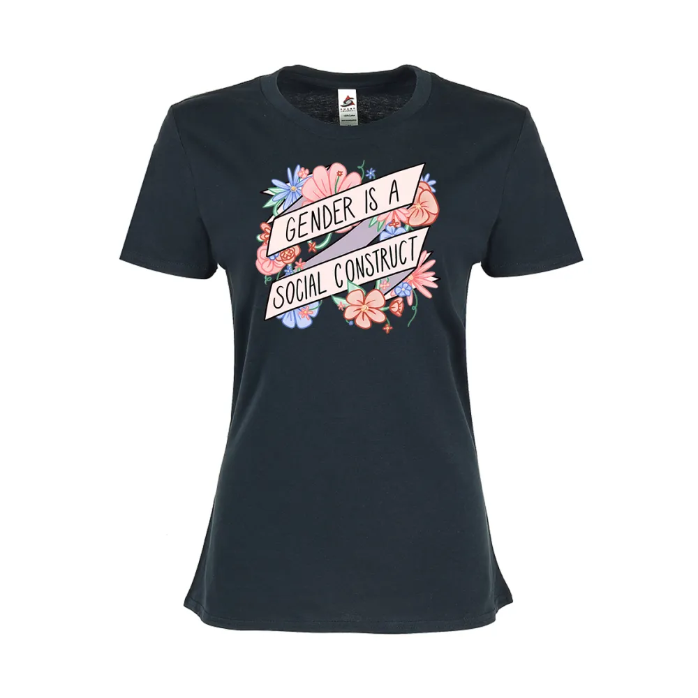Women's irregular-lettered t-shirt
