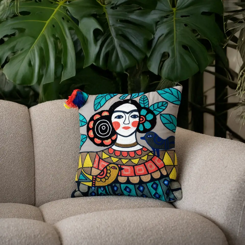 Frida Kahlo Songbird Cushion