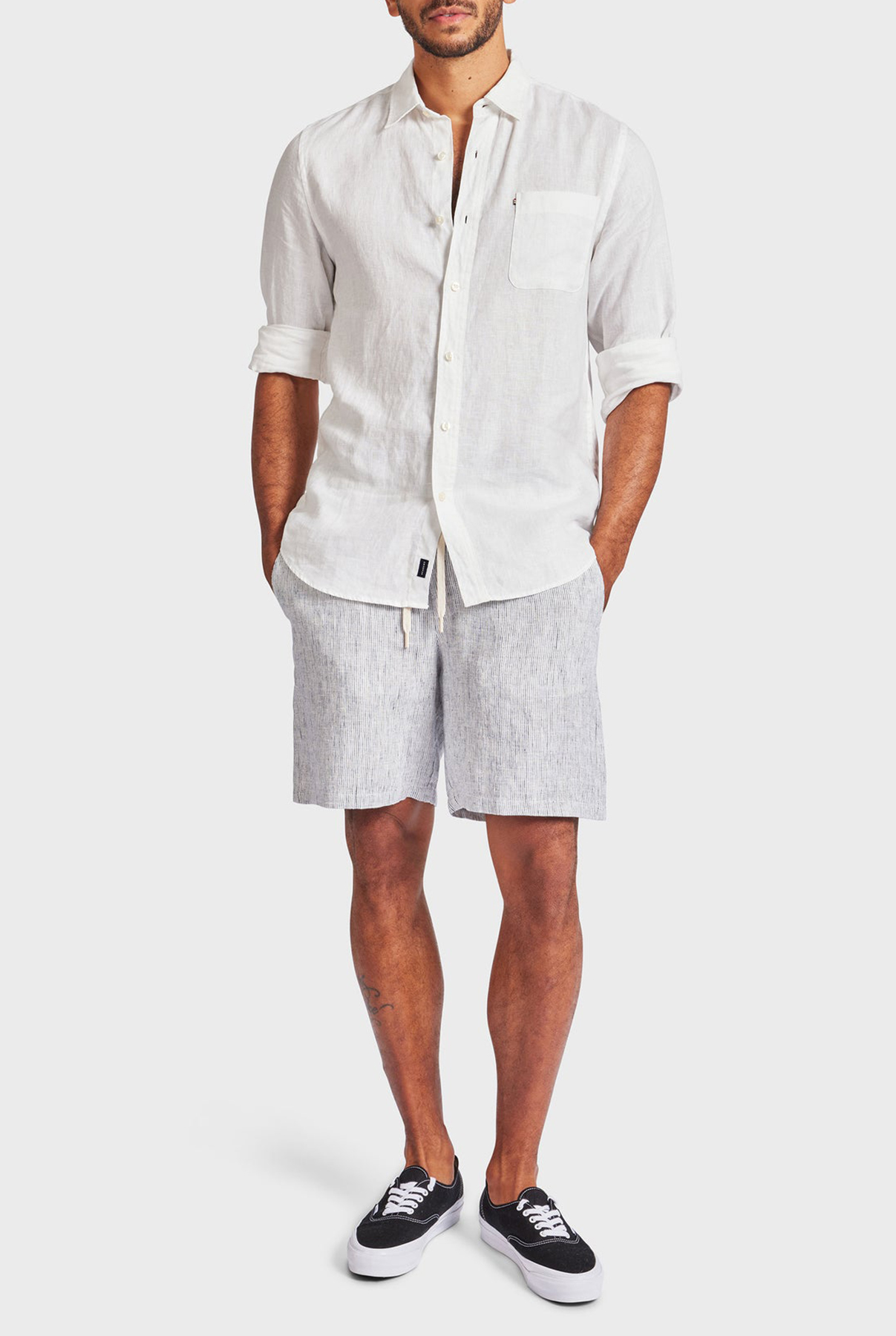 Jeff Linen Short-Oatmeal