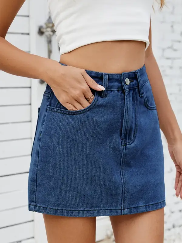 Denim Ed Mini Skirt