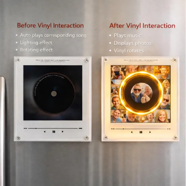 Personalized NFC Music Photo Musical Night Light Fridge Magnet