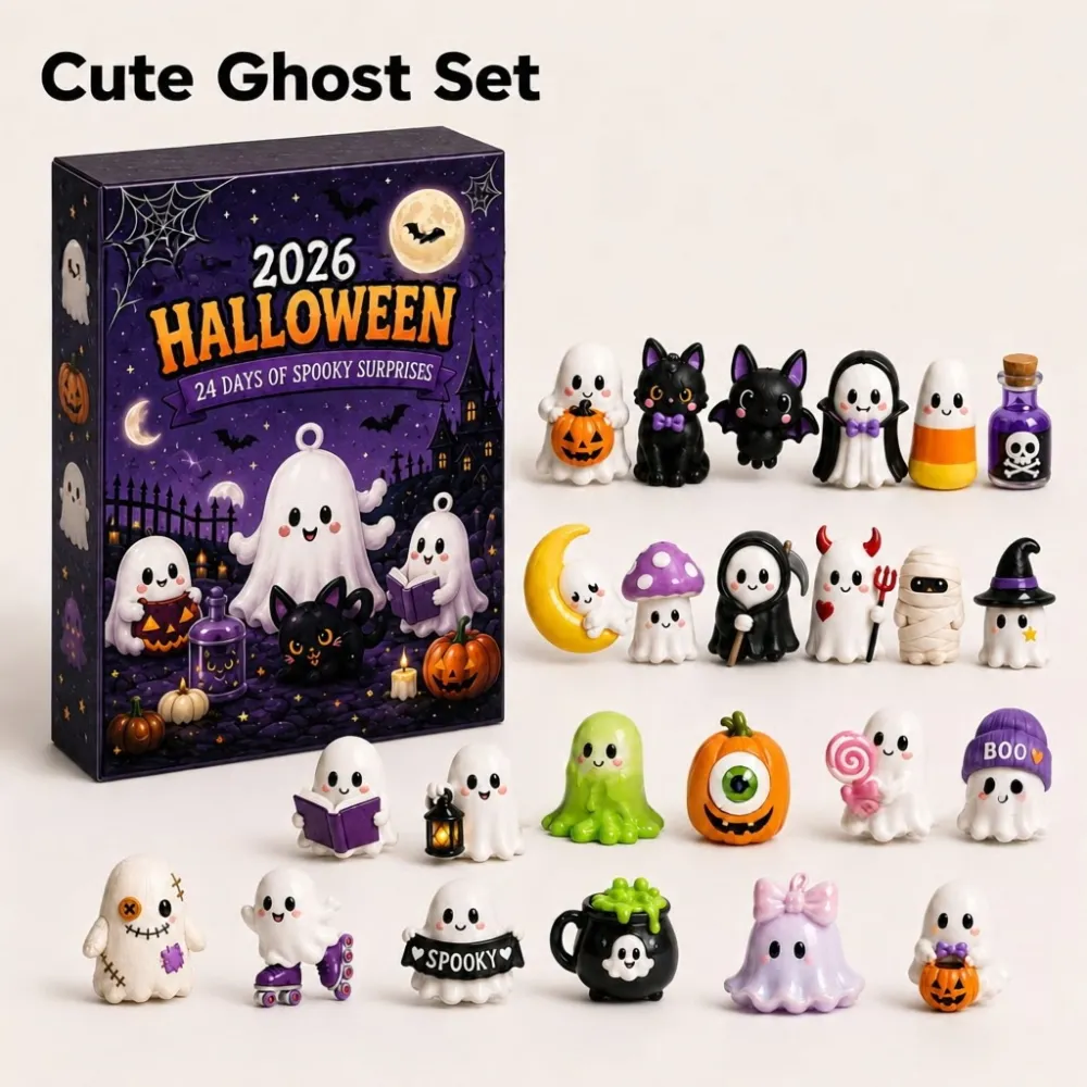 2026 Halloween 24Days Haunted House Advent Calendar（26 * 18 * 3CM）