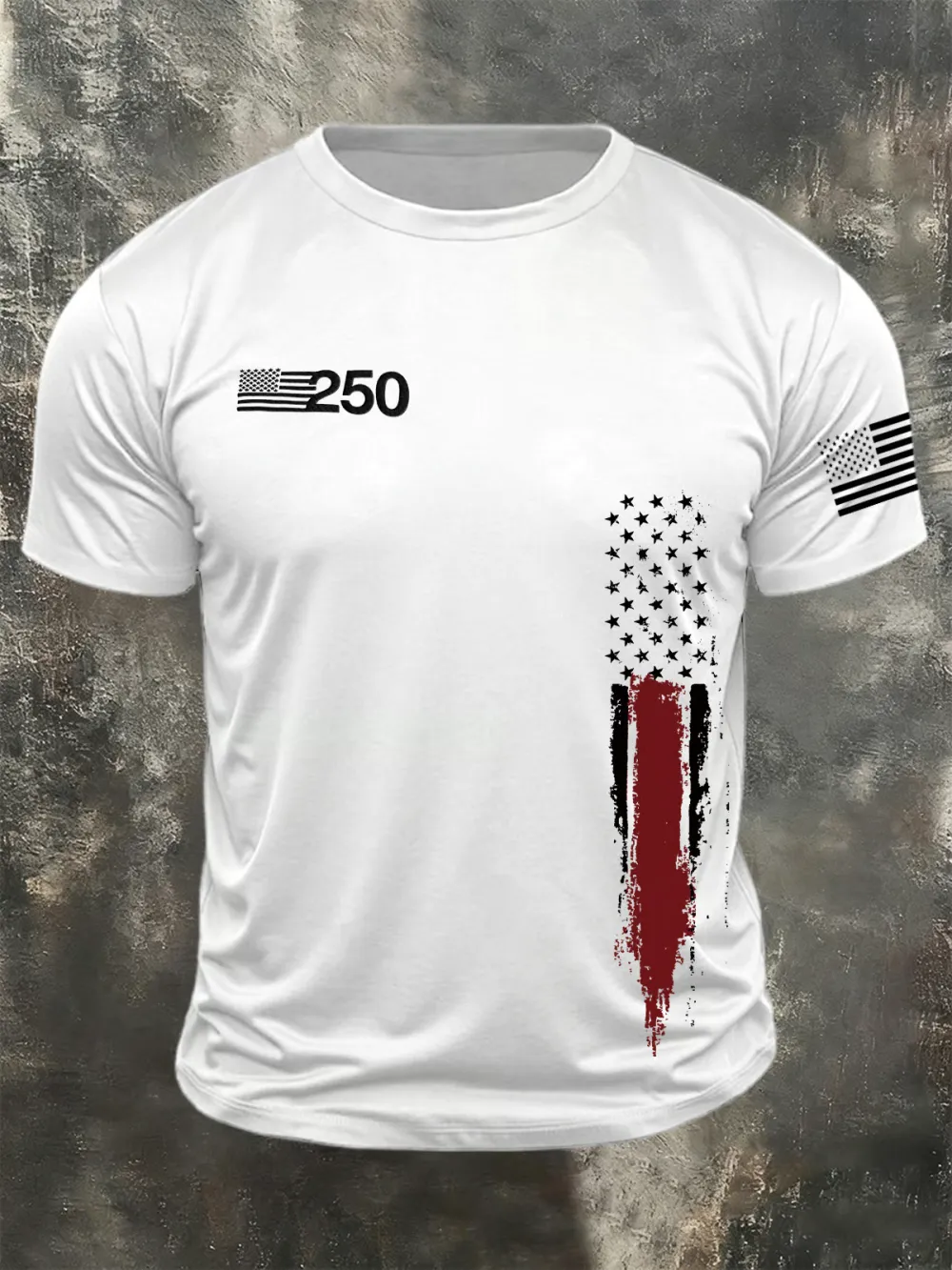 Men's American Anniversary Short-Sleeve Crew Neck T-Shirt