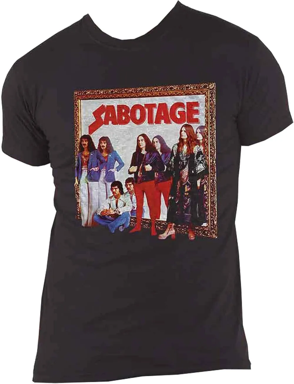 Men's Sabbath Printed Round Neck Casual T-Shirt