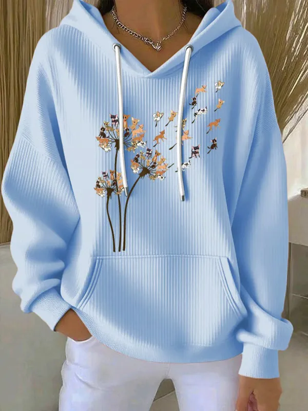 Chihuahuas Print Casual Hoodies