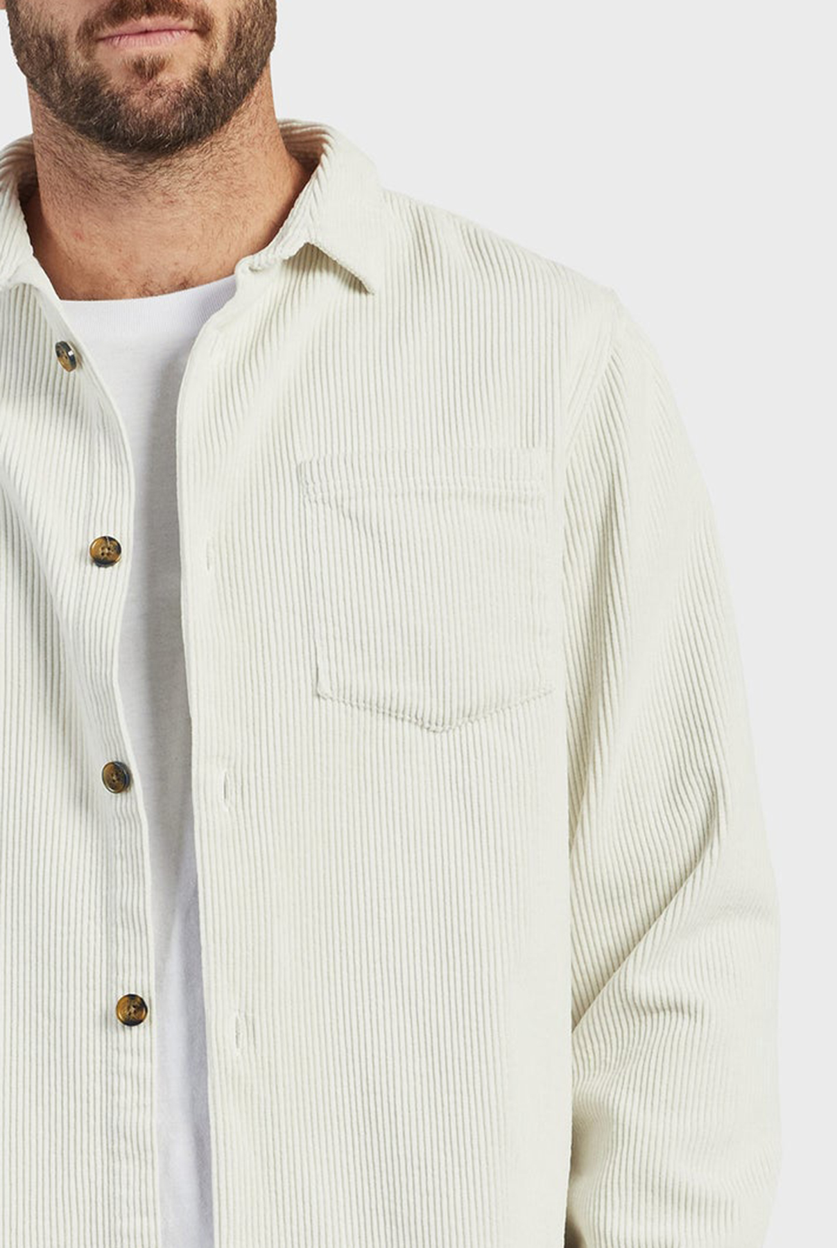 Lebowski Cord Overshirt-Navy