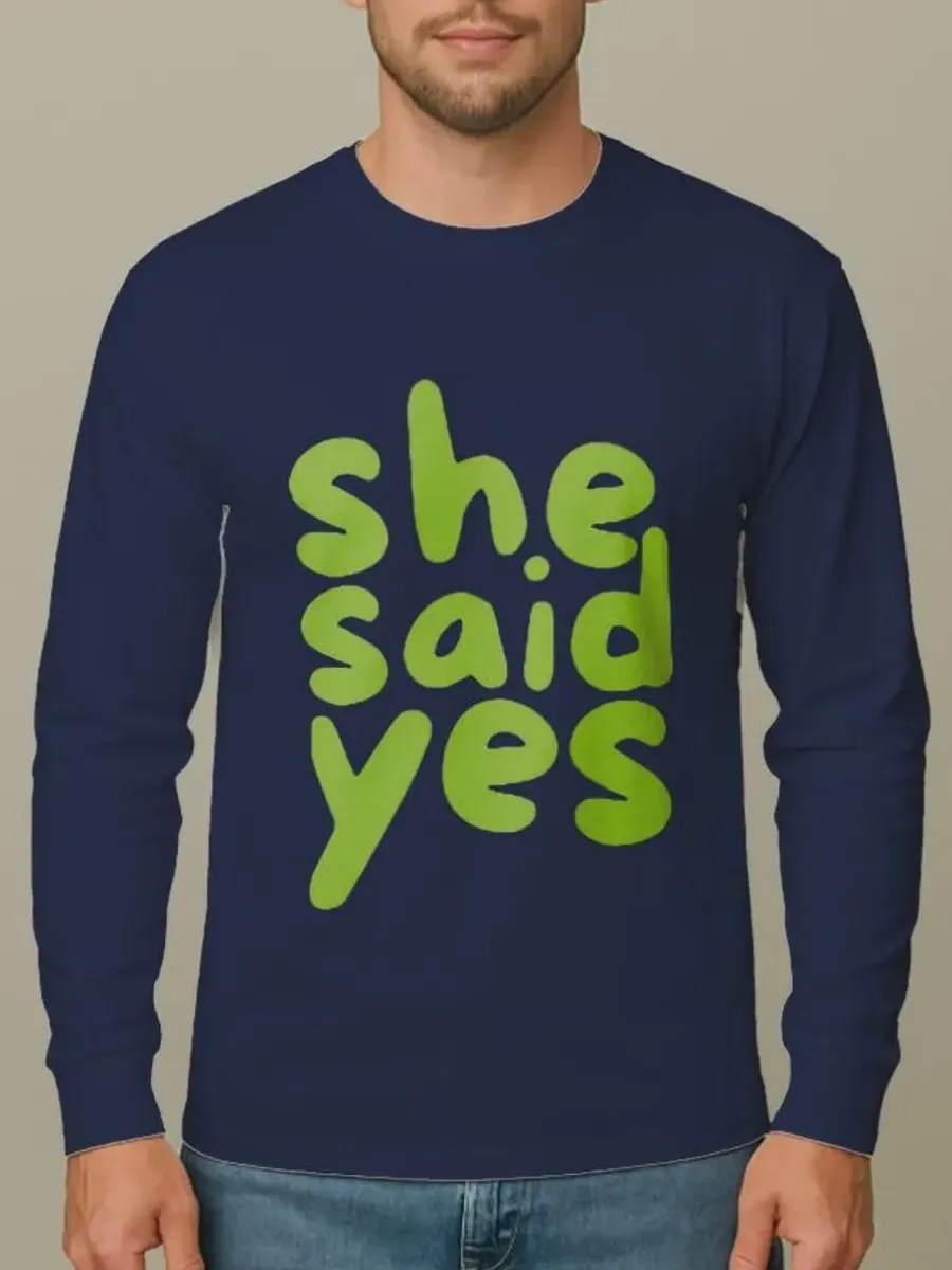 Letter Print Round Neck T-Shirt