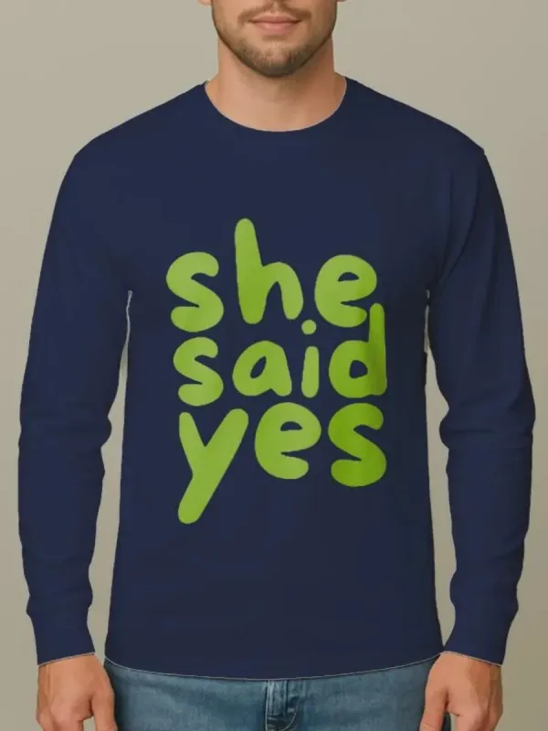Letter Print Round Neck T-Shirt