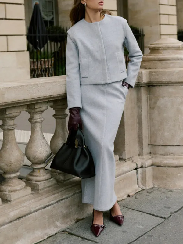 Casual Style Tailored Skirt