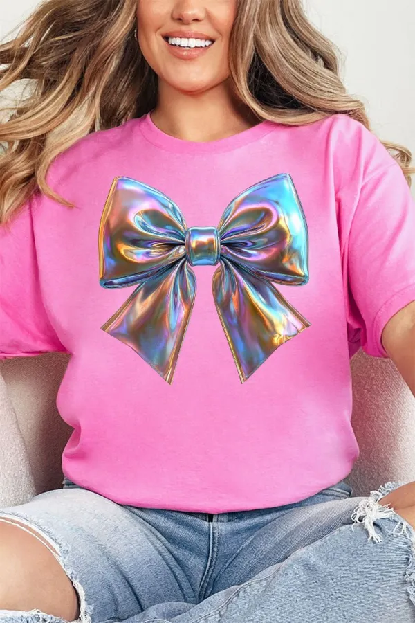 Comfortable Short Sleeve Crew Neck Graphic Tee
