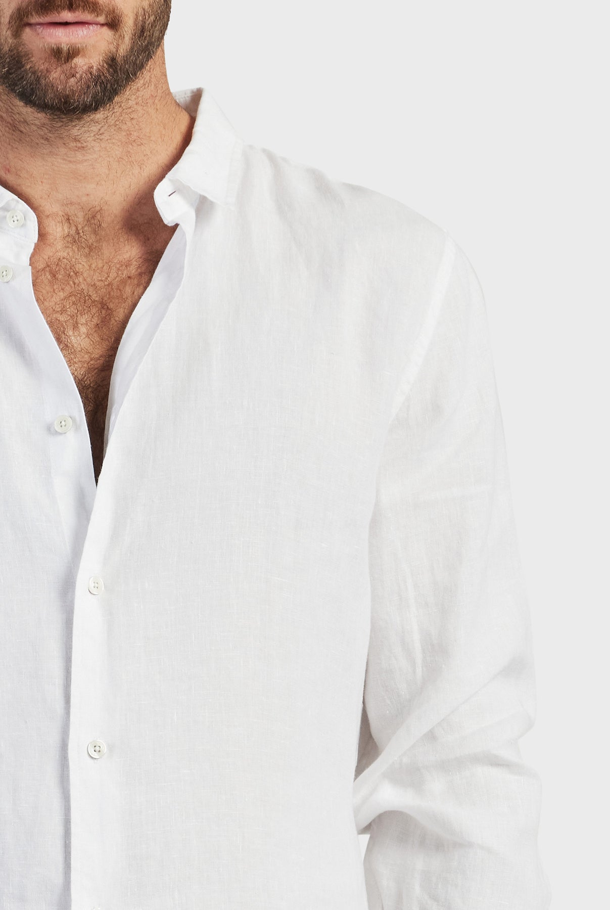 Mick Linen Shirt-Navy