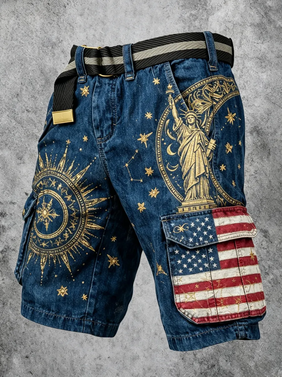 Men's 250th Anniversary Celebration Retro Work Shorts
