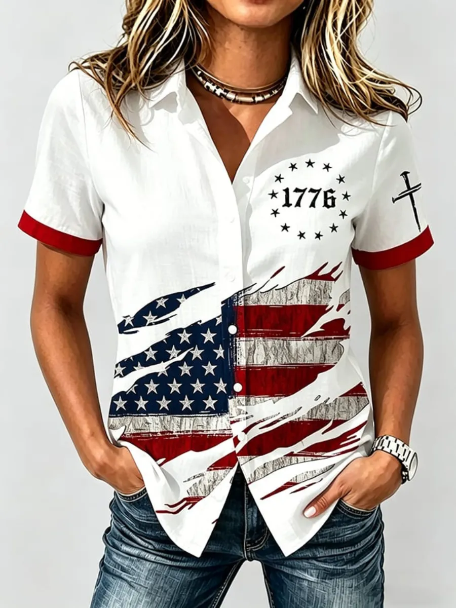 Women's America Anniversary Short-Sleeve Shirt
