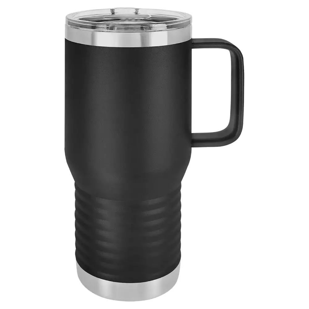 Double Wall Handled Coffee Stainless Steel Tumbler