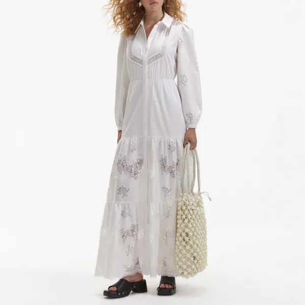 White Cotton Maxi Dress