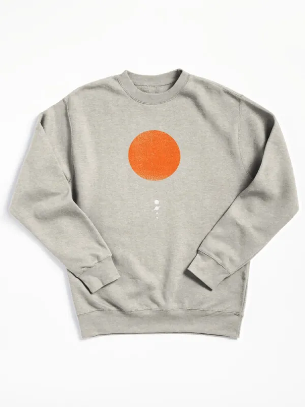 Minimal Solar System Pullover Sweatshirt