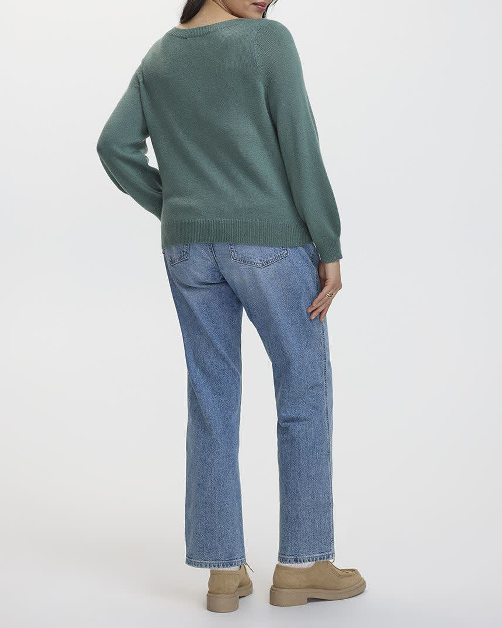 Cashmere-Blend Boat-Neck Sweater