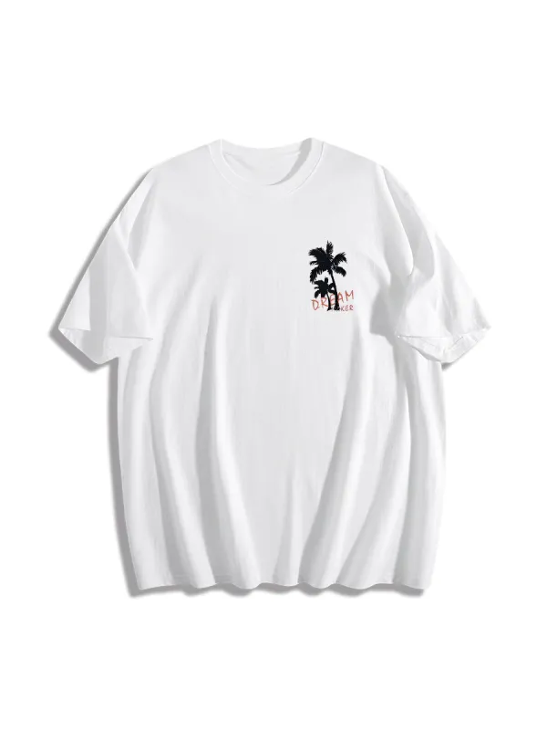 Dreamy Palm Scene Graphic T-Shirt