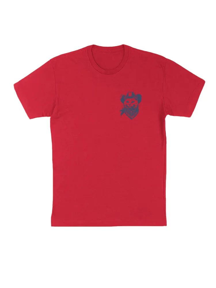 Cat Cowboy Back Print T-Shirt