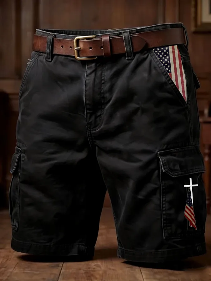 Men's 250th Anniversary Casual Cargo Shorts