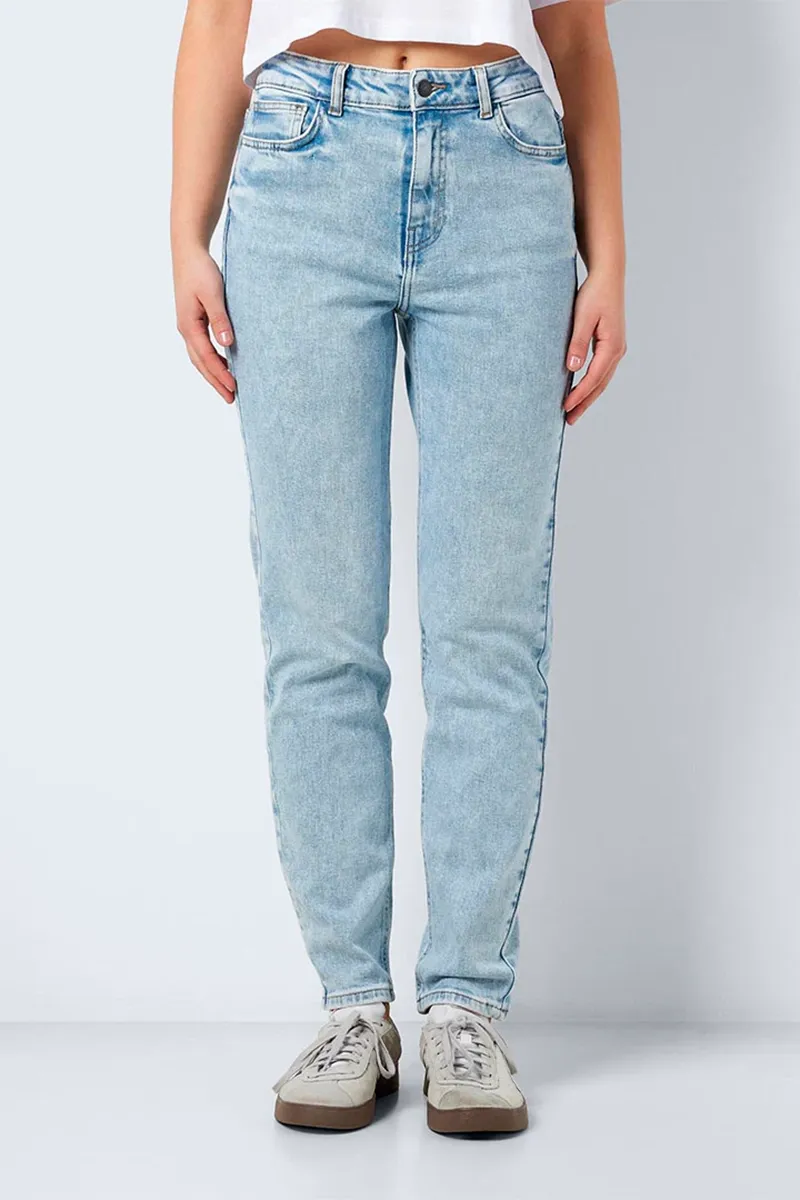 High Waist Straight Cropped Jeans