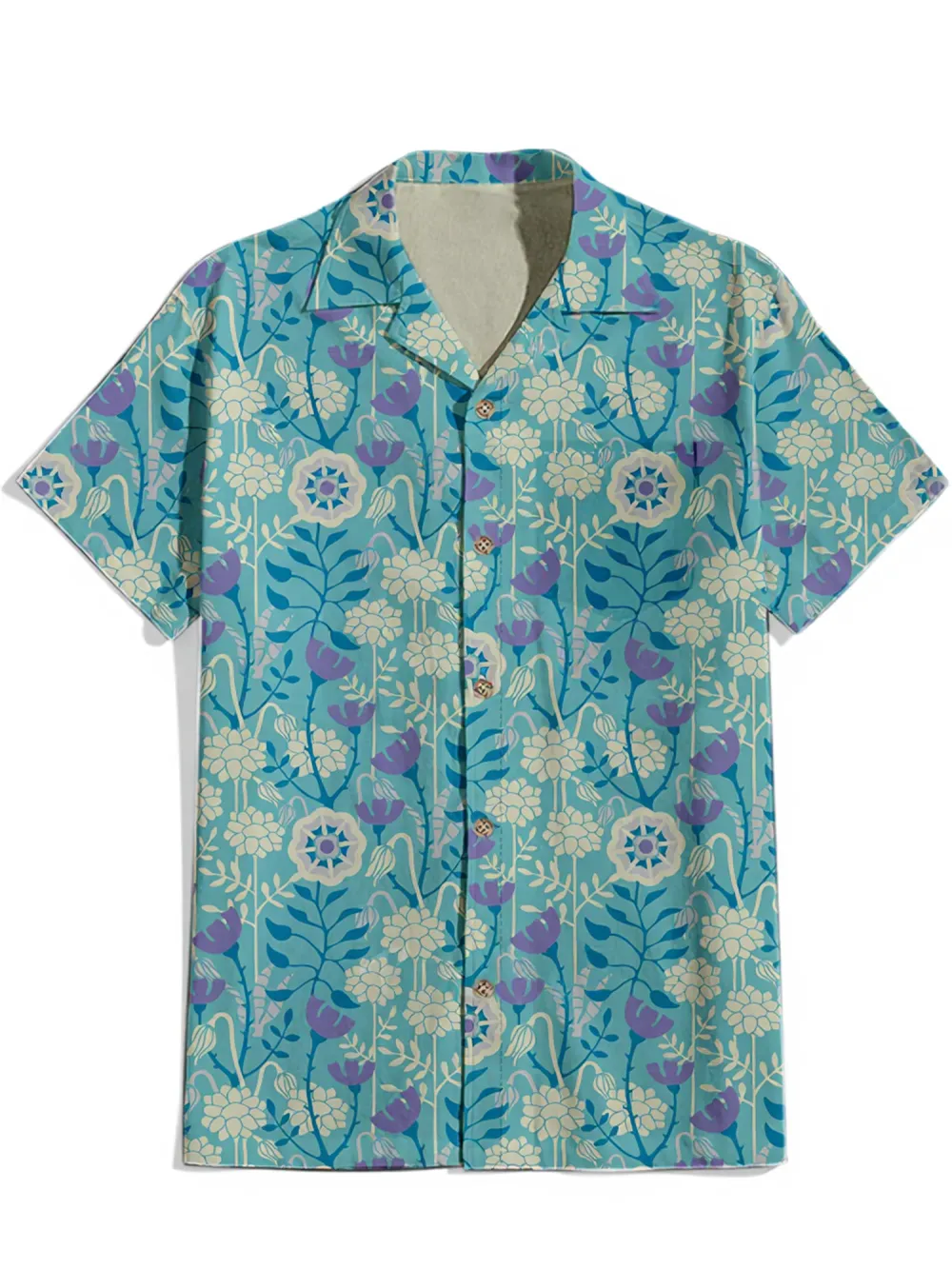 Marvelous Meadow Blue - 100% Cotton Shirt