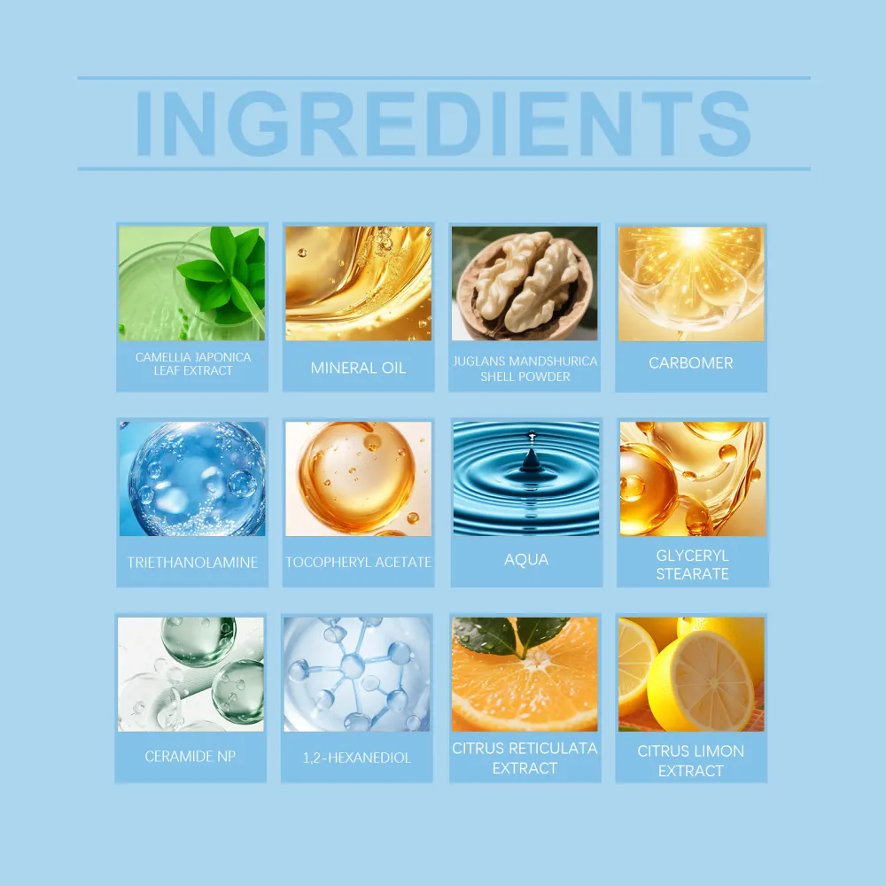 Facial scrub cleanses keratin, oil, dirt, and leaves skin smooth and radiant