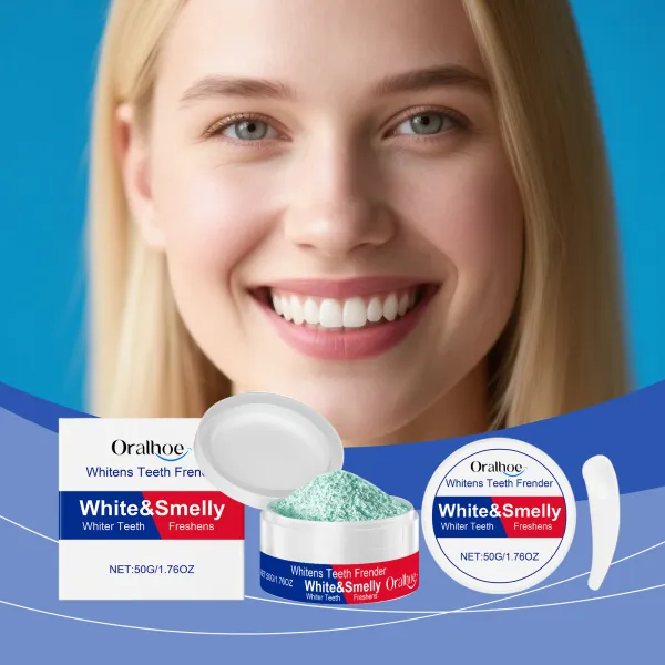 Oralhoe Dental Powder – Tooth Cleaning Powder with Mint for Fresh Breath, Gentle Daily Care, Portable Oral Hygiene-L99