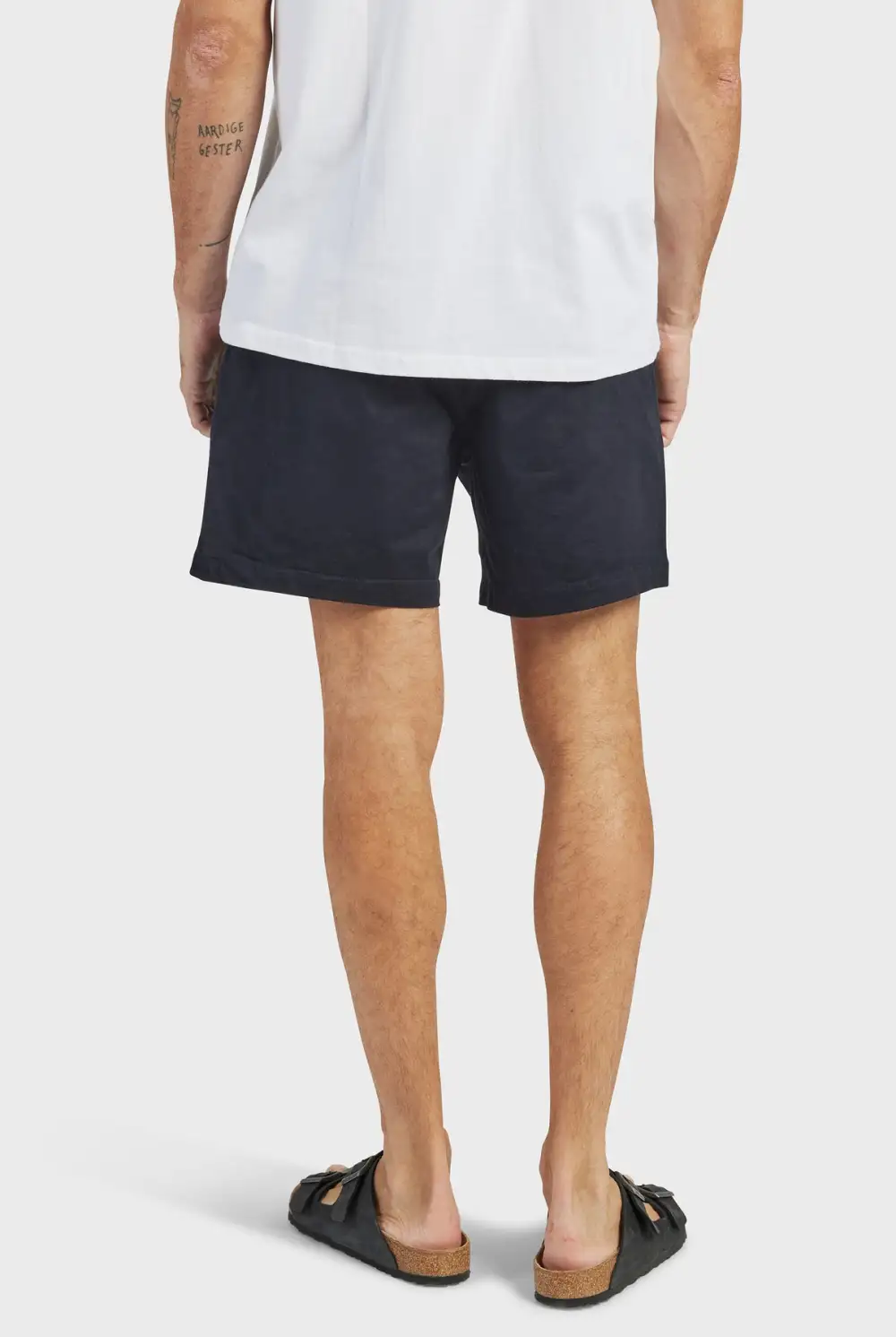 Black Cotton Drawstring Shorts