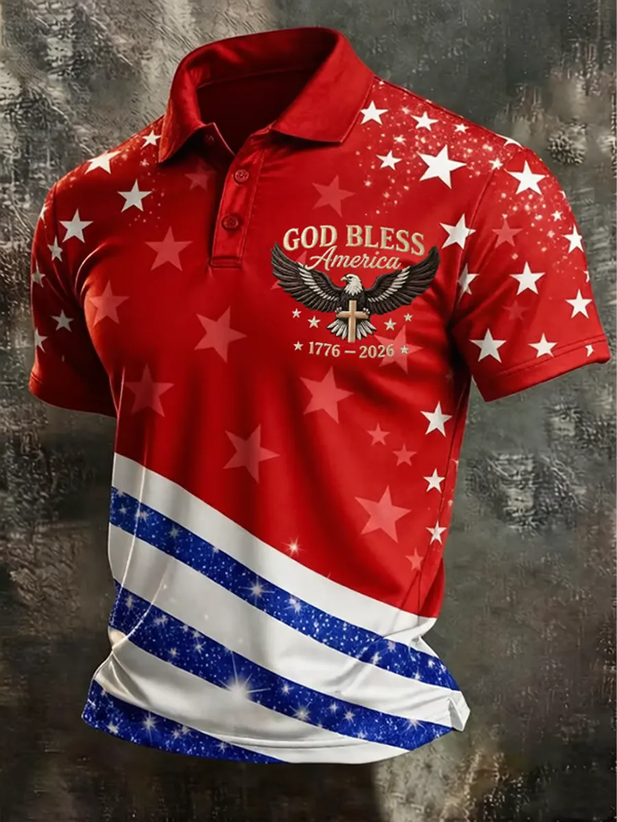 Men's 250th Anniversary Print Business Top