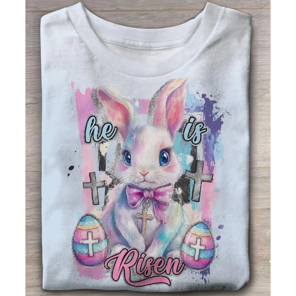 Printed Round Neck Short Sleeve T-Shirt