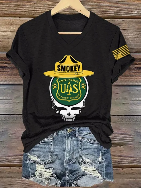 Women's Save The Forest Service Print T-shirt