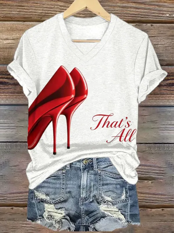 Women's Casual Print Short-Sleeve T-Shirt