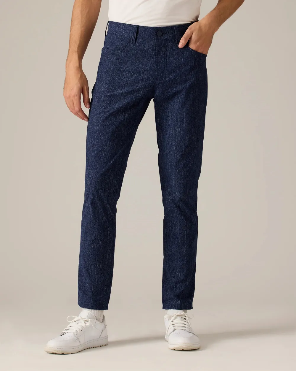 Men's Slim-Fit Flat-Front Pants