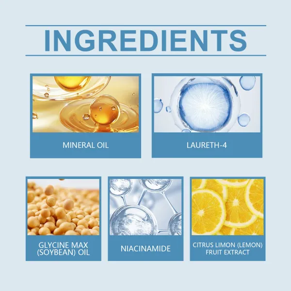 Facial Cleansing Oil: Deeply and gently removes makeup and soothes the face and lips. Use this light and non-tightening cleansing oil.