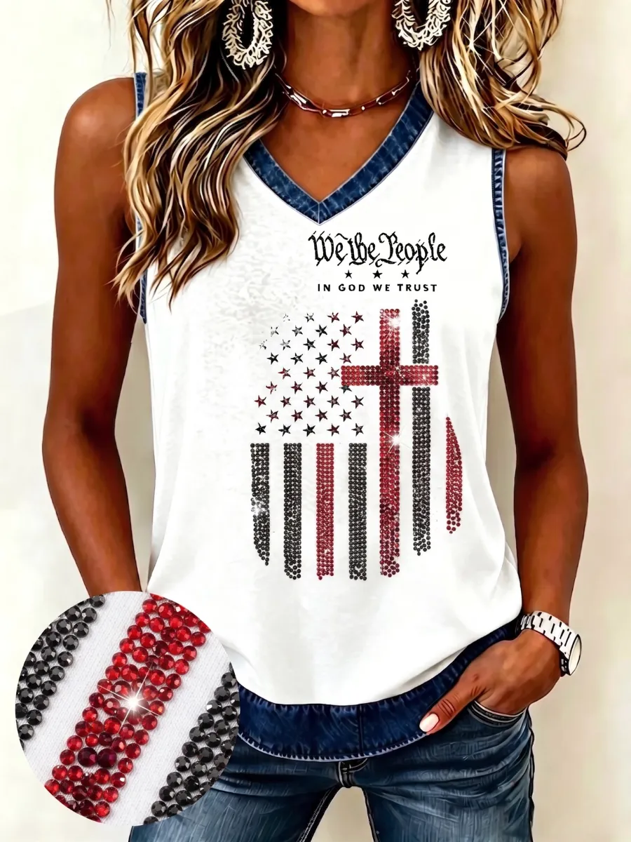 Women'S 250Th Anniversary Printed Casual Tank Top