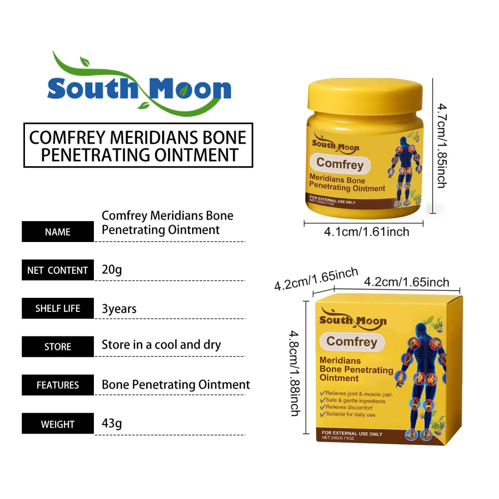 South Moon Purple Grass Body Care Cream - Gentle Ingredients for Joint, Knee, and Wrist Care, Daily Massage Cream-$HT