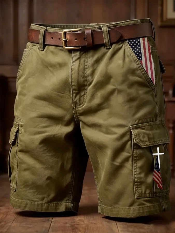 Men's 250th Anniversary Casual Cargo Shorts