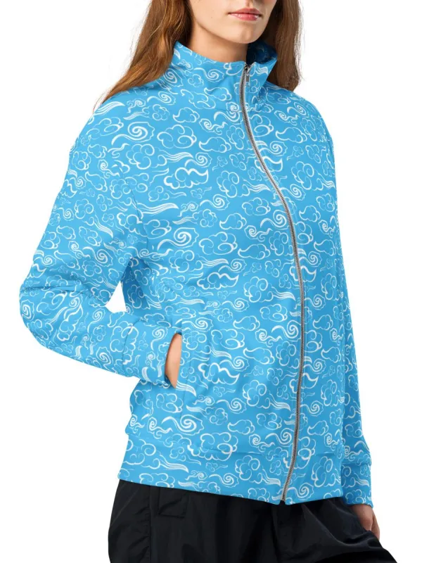 Boho Cloud Print Casual Jacket