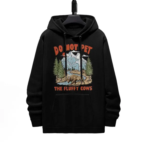 Wildlife Warning Graphic Casual Sweatshirts