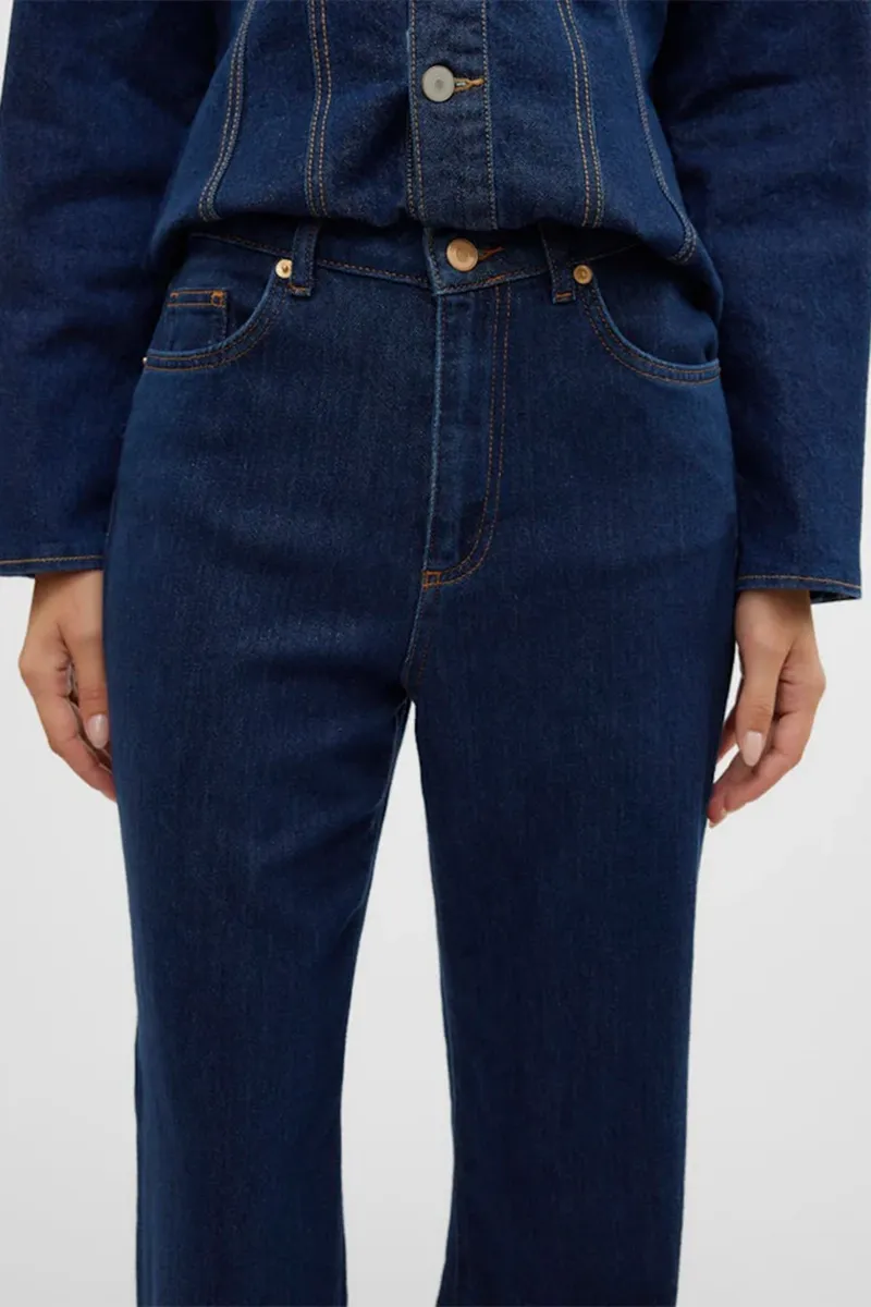 Fashion High Rise Wide Leg Jeans
