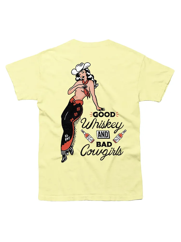 Good Whiskey And Bad Cowgirl T-shirt