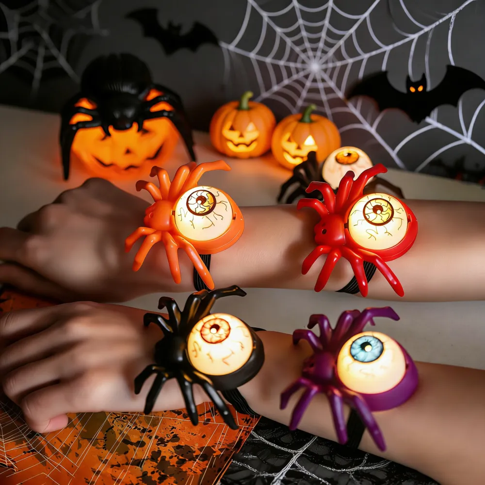 Halloween Halloween Glowing Light Spider Watch