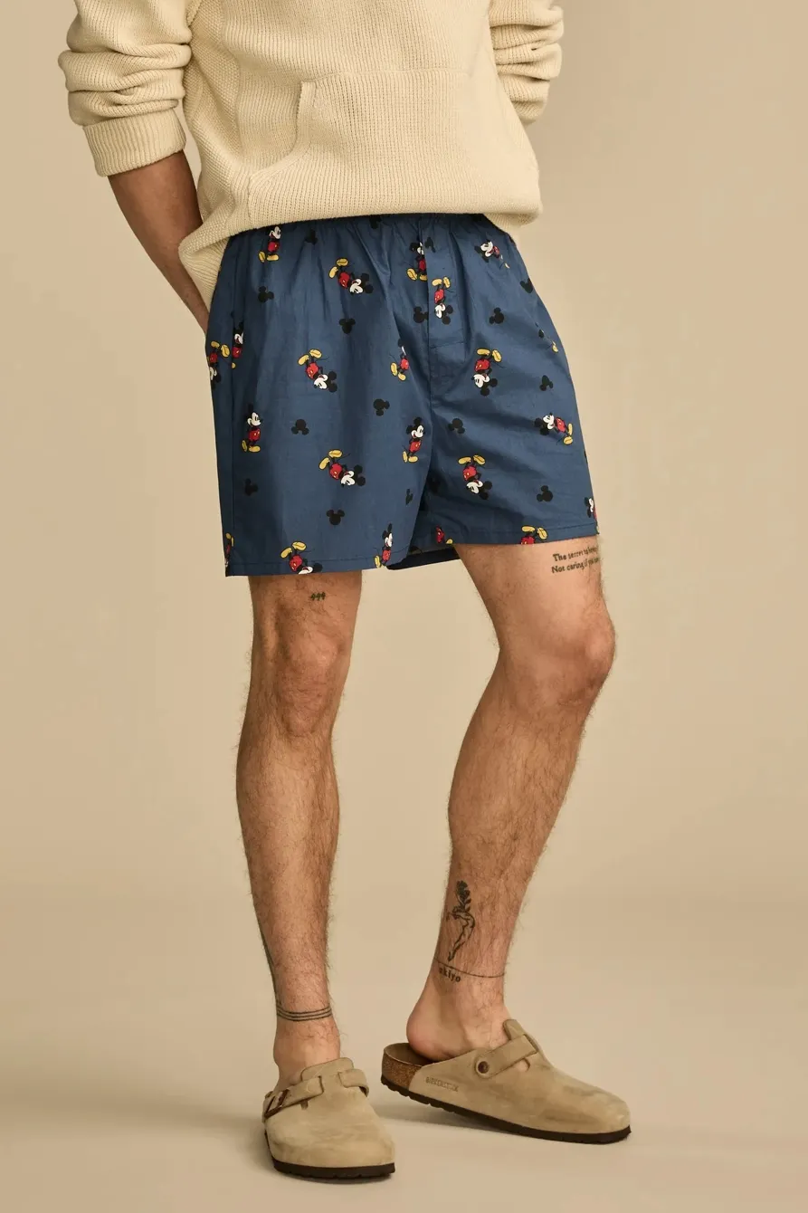 Elastic Waist Printed Short