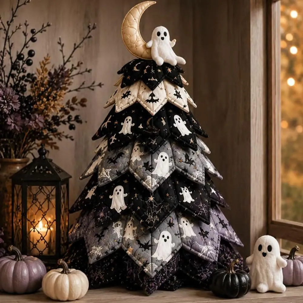 Halloween DIY Halloween Quilted Fabric Tree Kit