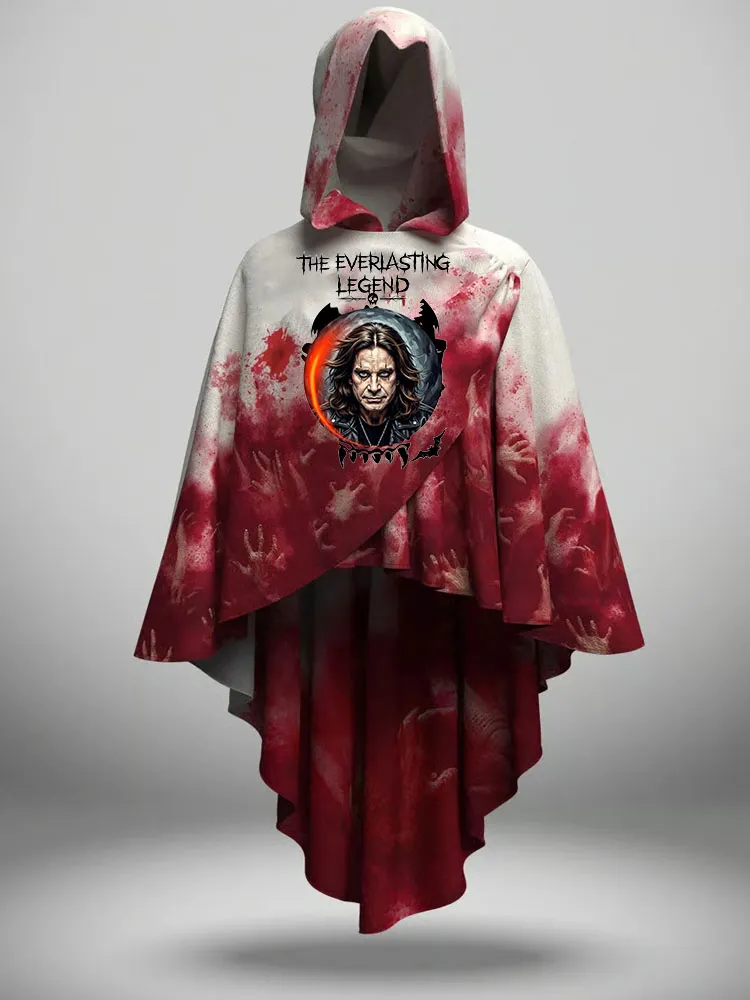 Women'S The Everlasting Legend Irregular Hem Hooded Cape