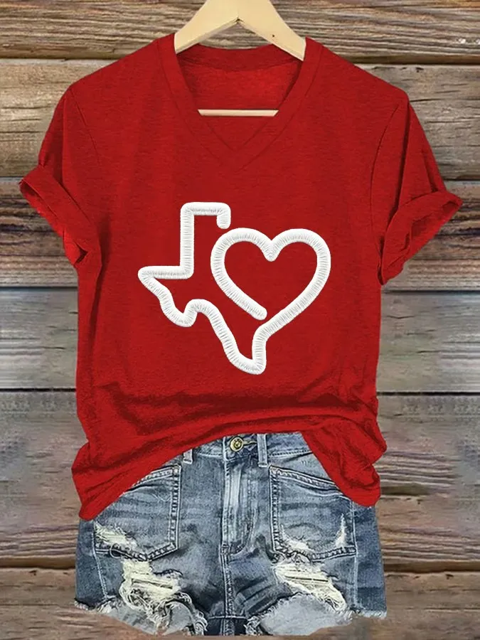 Women's Texas Strong V-Neck T-Shirt