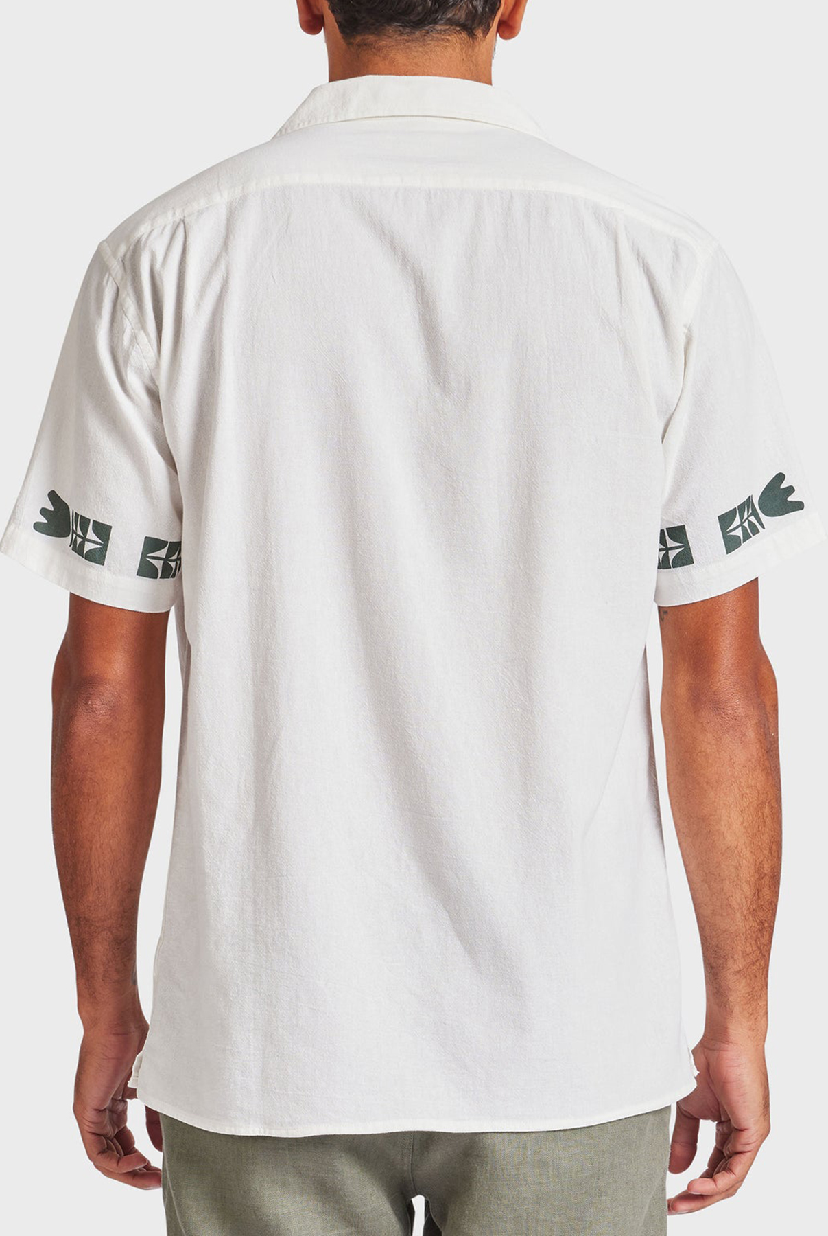 Kemp Short Sleeve Shirt- Navy/white