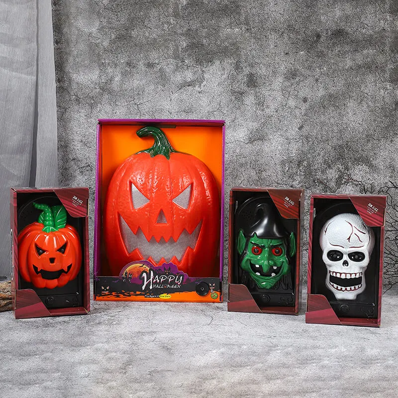 Halloween Pumpkin Skull Doorbell Decoration