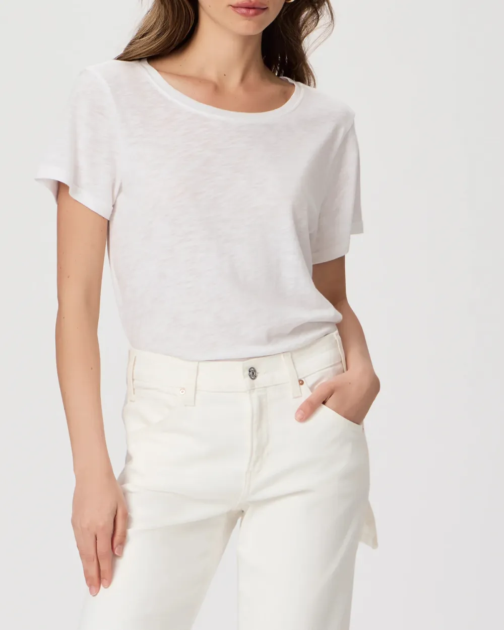 White Supremely Soft Crew Neck Tee